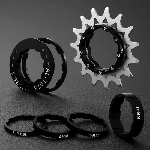 COG ADAPTADOR SINGLE SPEED ABSOLUTE BRUTUS 14 DENTES PARA CASSETE PRETO — imagem 2 de 2