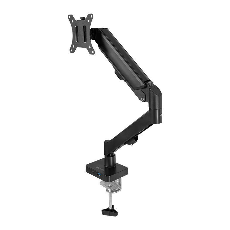 Suporte Articulado Para Monitor Zinnia Nimbo 110, 13" a 32", Pistão a Gás, USB 3.0 / USB-C, Preto, ZNO-USB110-BL01-V2