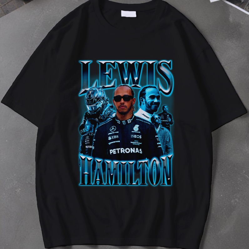 Camiseta Feminina Lewis Hamilton Estampa Exclusiva Estilo Streetwear Urbano Confortável Ideal Para Fãs De Fórmula 1