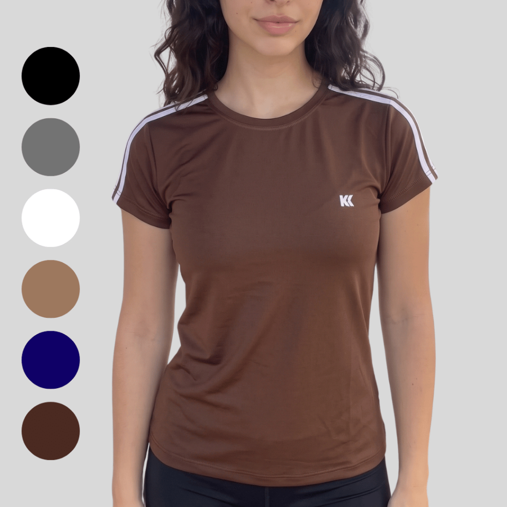 Camiseta Feminina Fitness Koros - Academia Musculação Confortável Treino Dia e Dia PMG