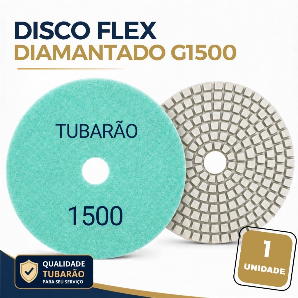 Lixa Diamantada G1500 Grão 1500 Polir Mármore Granito Porcelanato