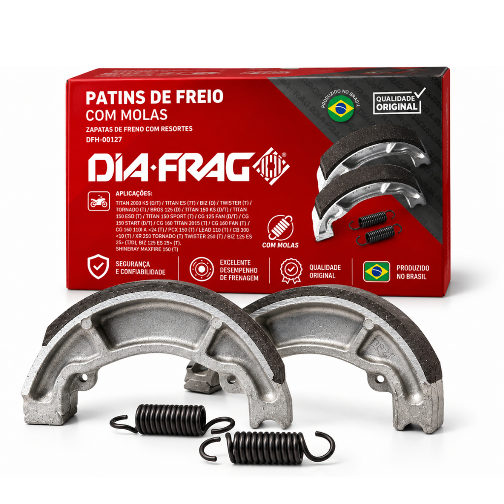 Lona Patim Freio Diafrag Dfh-00127 Honda Cg Titan Fan 160