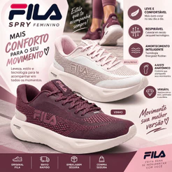 Tênis Fila Spry Feminino Ultraconforto Caminhada Original