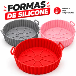 【OFERTA RELÂMPAGO】Formas Silicone para Air Fryer Antiaderente Reutilizável Forno Microondas