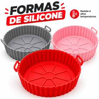 【OFERTA RELÂMPAGO】Formas Silicone para Air Fryer Antiaderente Reutilizável Forno Microo…