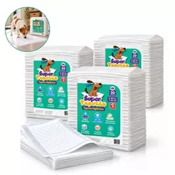 Tapete Higiênico Para Cachorro Super Tapetão 80x60cm Kit 90 Unidades Super Absorvente.