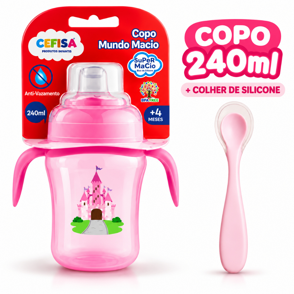 Copo Para Bebê Anti-Vazamento