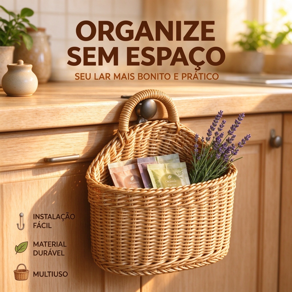Cesta Juta, Cesta Pendurar Tecida Feita à Mão Cesta Vime Natural Para Decoração