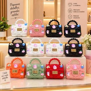 ASAYONG BOLSA TOTE PEROLAS COM PINGENTES ADULTO E INFANTIL MINI C-125906