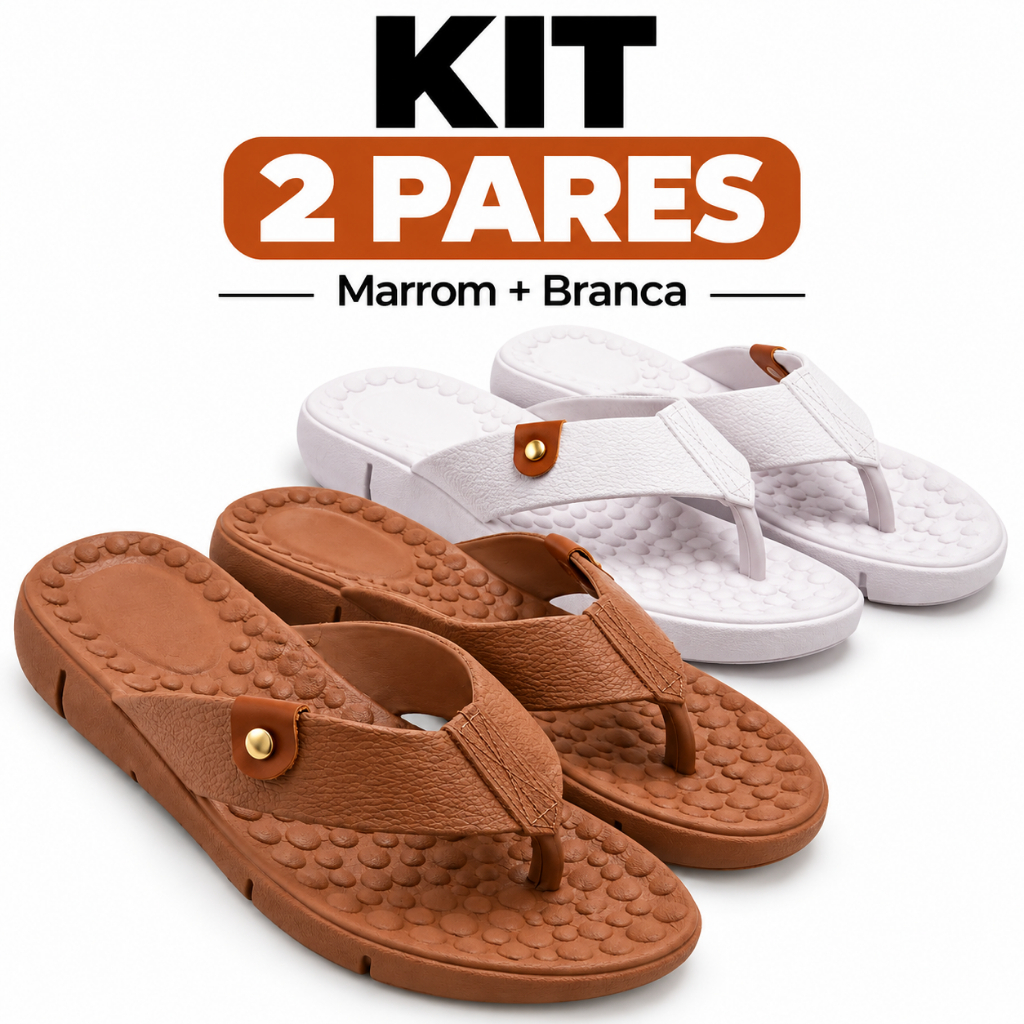 Kit 2 Tamanco Chinelo Modal Feminino Macio Ortopédico Anatômico Tendência 2027 confortável Nuvem