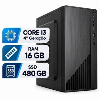 CPU Intel Core i3 4ª Geração | 16GB | SSD 480GB - DDR3