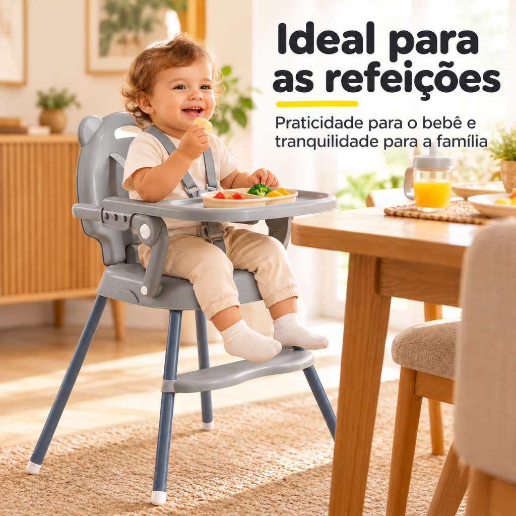 Cadeira De Alimentação Portátil Bebê  Dobrável Multifuncional Baby Seggura cadeirão P19