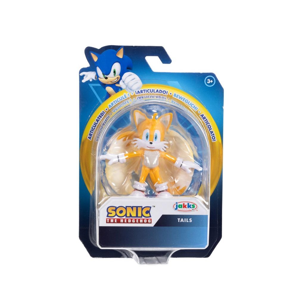 Boneco Articulado Tails Moderno de 6cm - Sonic