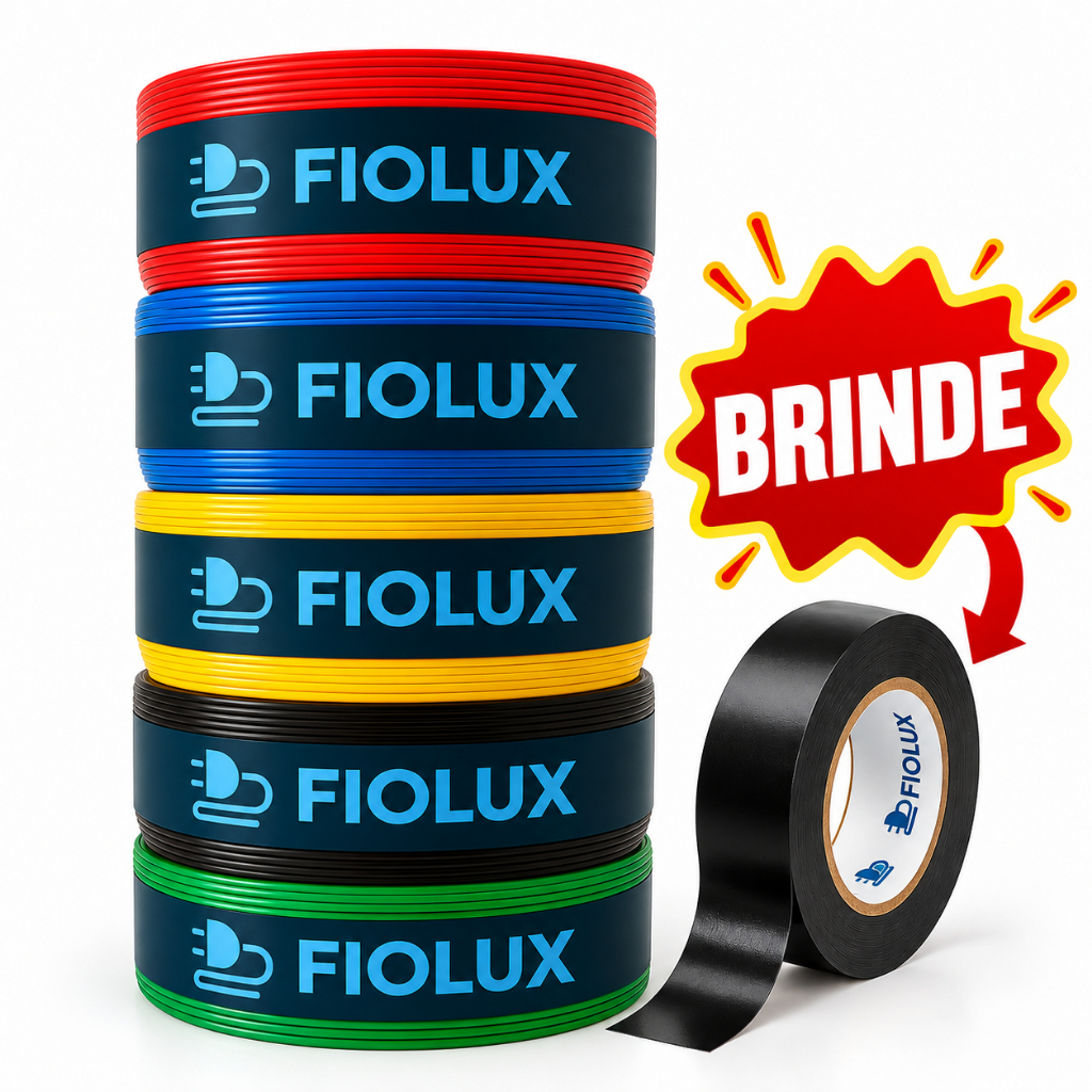 Fio 2,5mm Cabo Flexível Rolo 100m Metros 750v Certificado para Instalação Residencial e Predial Fiação + Brinde