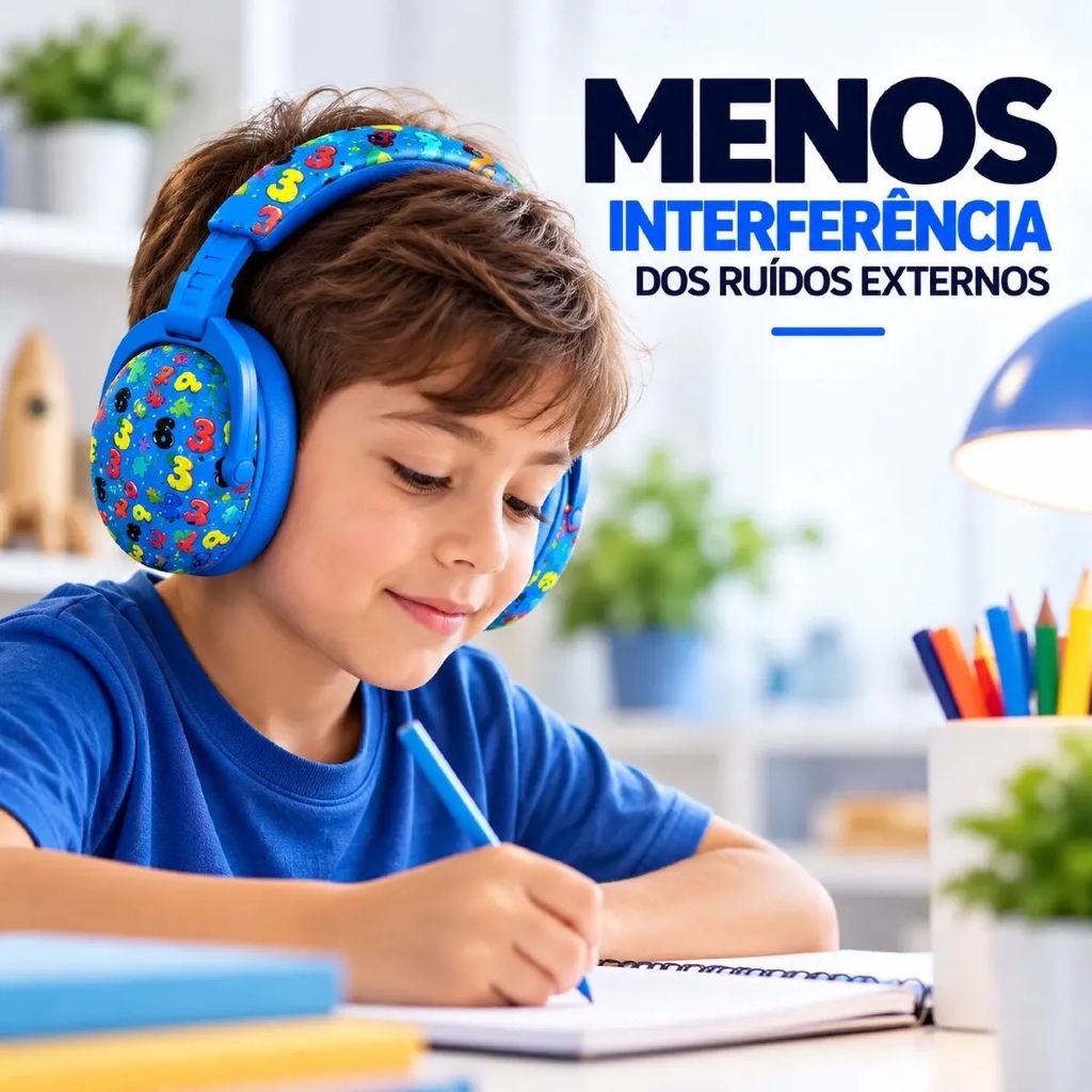 Abafador de Ruído Infantil e Adulto Ajustável SNR 25 Protetor Auricular Sensorial Autismo TDAH — imagem 2 de 2