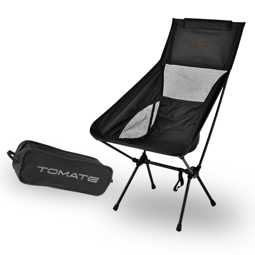 Cadeira Dobrável Camping Resistente Pesca Praia Piquenique com Bag