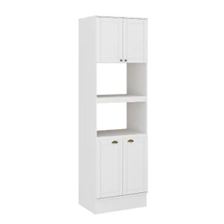 Torre Quente 2 Fornos Milla Branco MDF 70cm Carraro