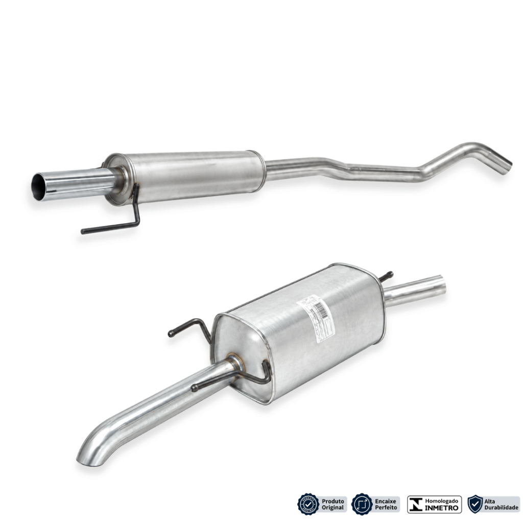 Silencioso Traseiro e Abafador Intermediario Corsa Sedan Frente Montana 1.0 1.4 - MODELO ORIGINAL