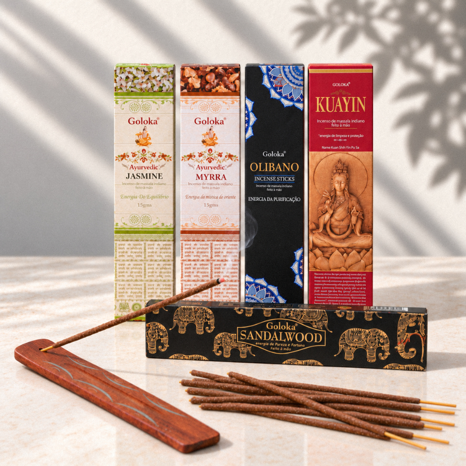 Incenso Vareta Goloka Ayurvedic Alta Qualidade Importado