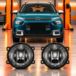 Par Farol De Milha Neblina Citroen C4 CACTUS 2019 2020 2021 2022 2023 2024 2025