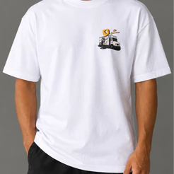 Camiseta QIX Street Cream Novidade Básica 100% Algodão Oversized