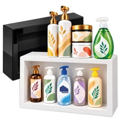 Nicho de Parede Sobrepor 30x50 Organizador para Banheiro Sobrepor Moderno Acabamento Gloss Alto Brilho