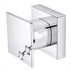 Acabamento de Registro Square Metal 1/2 ou 3/4 Compatível Deca Água Fria Banheiro Luxo Resistente