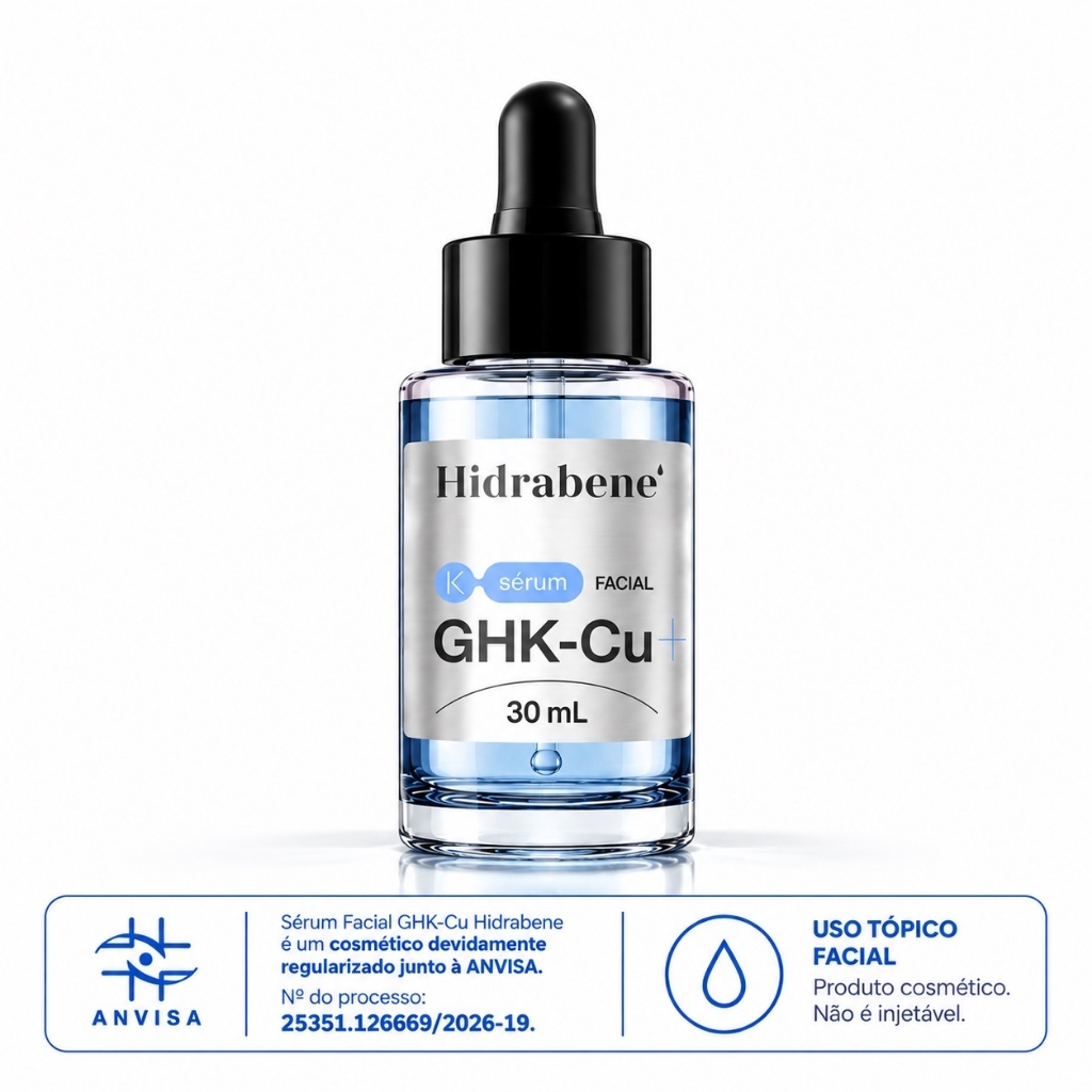 Hidrabene Sérum Facial GHK-Cu Peptídeo de Cobre – Firmeza e Densidade 700 Nano Peptídeos