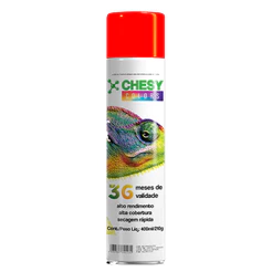 Kit 6 Latas de Tinta Spray Uso Geral Vermelho 400ml Chesy