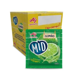 Kit Refresco em Pó MID® Sabor Limão Com 15 Unidades de 20g