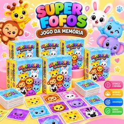 Kit 30 Jogo Da Memoria Super Fofos Infantil P/ Kit Festa Aniversario Lembrancinha Criança Quermesse