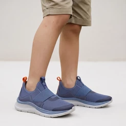 Tenis Klin Infantil Masculino Way Conforto Slip On Macio Original