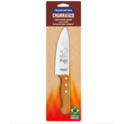 Faca para Carne Com Lâmina de Aço Inox e Cabo de Madeira 8" Tramontina - 22938108