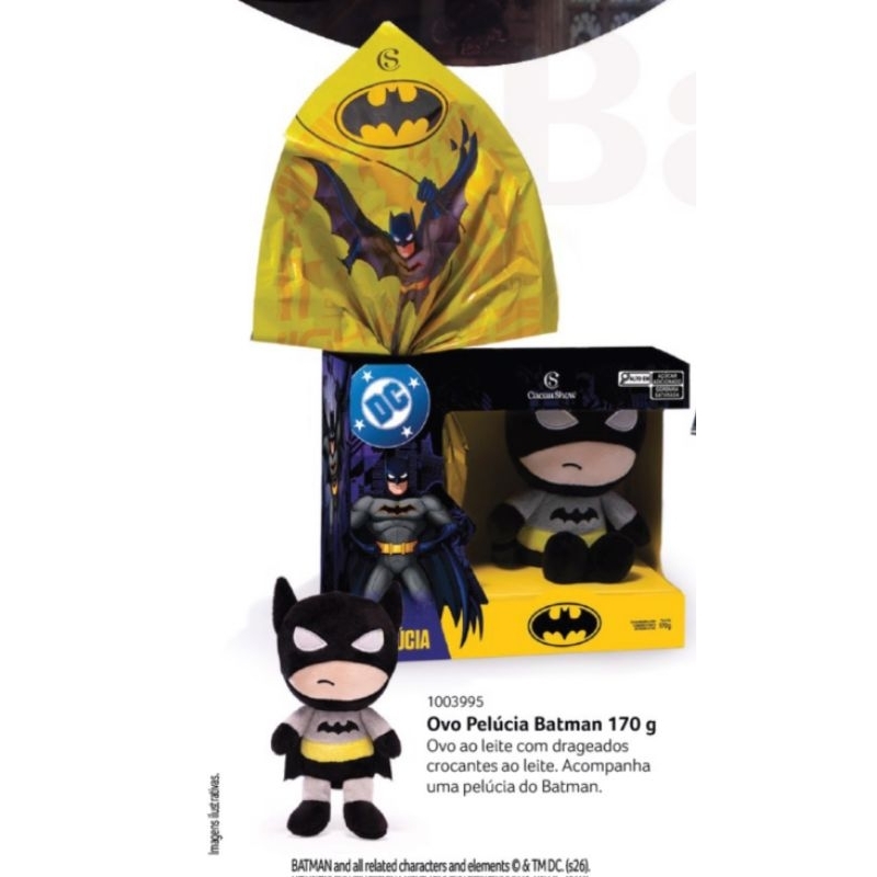 Ovo de Páscoa DC Batman Cacau Show 170g 80g em Oferta na Shopee