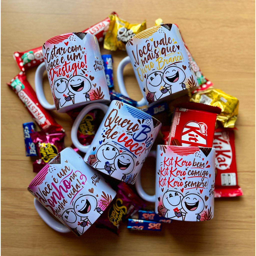 Caneca Xícara Porcelana Páscoa Diversos Modelos em Oferta na Shopee