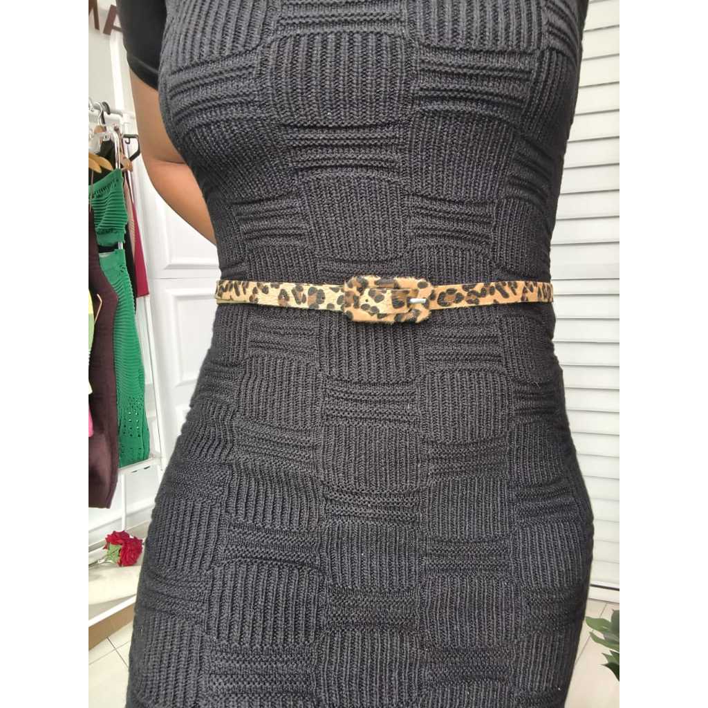 Cinto Malu Feminino Fino 1,5cm costurado  – Cinto para Vestido, Calça e Marcar Cintura | Moda Feminina Diversas Cor