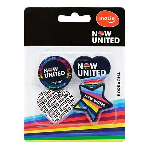 BLISTER COM 4 BORRACHAS NOW UNITED MOLIN