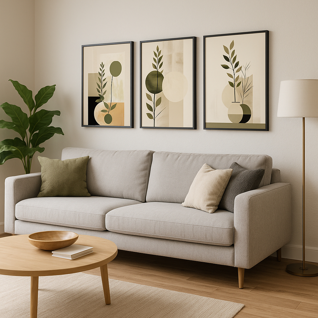 Kit 3 Quadros Decorativos Para Sala Grande Pronto Para Pendurar