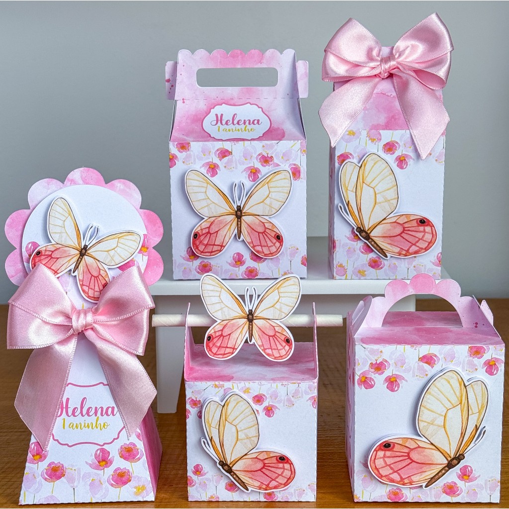 PEGUE E MONTE - Personalizados BORBOLETA - JARDIM DE BORBOLETAS -  Lembrancinhas - Aniversário