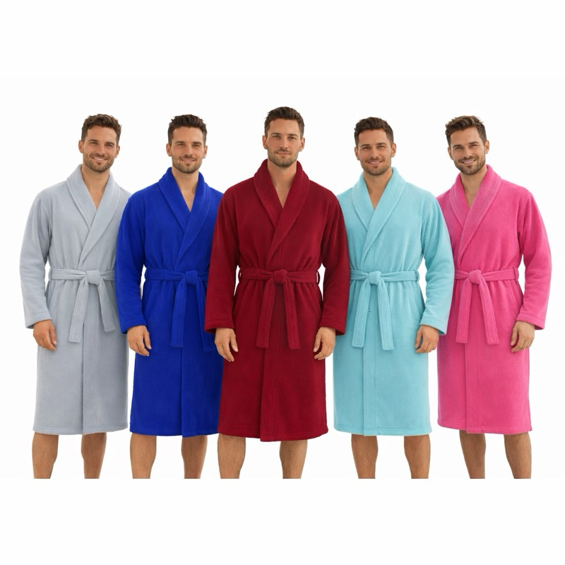 Roupão de Banho Adulto Microfibra Inverno Super Macio Feminino Masculino Unissex
