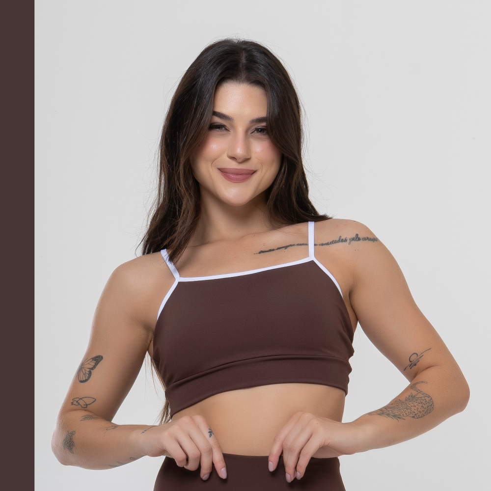 Top de Academia Feminino Alcinha Fitness Sustentação Treino - Zero Transparência em Oferta na Shopee