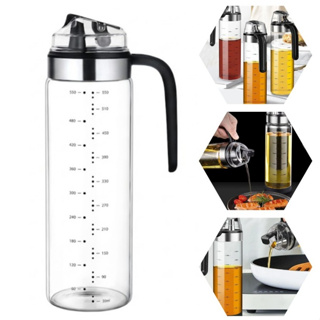 Galheteiro Porta Azeite Vidro 500ml Dosador Anti Gotejamento Medidor Óleo Vinagre Molho Cozinha em Oferta na Shopee