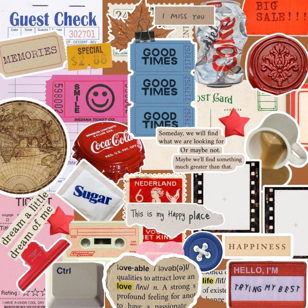 2 Kits Adesivos Scrapbook - 71 Adesivos À prova d'água Para Colagem e Personalização Journal Junk em Oferta na Shopee