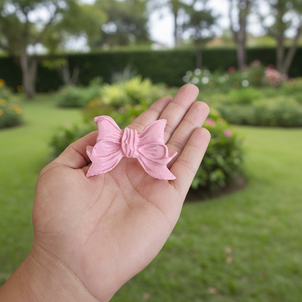 6 Unidades Puxador De Gaveta Laço Resina Rosa Bebê Para Penteadeira e Armário Decoração Quarto