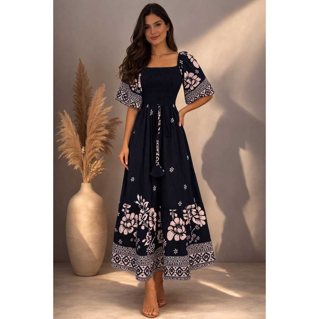 Vestido Cládia em viscolinho Sarja, Romãntico , Delicado e com um toque frescor e elegancia em Oferta na Shopee