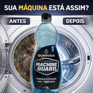 Limpador Máquina de Lavar Roupa P/ Uso -  remove residuos sem danificar a máquina 1L em Oferta na Shopee
