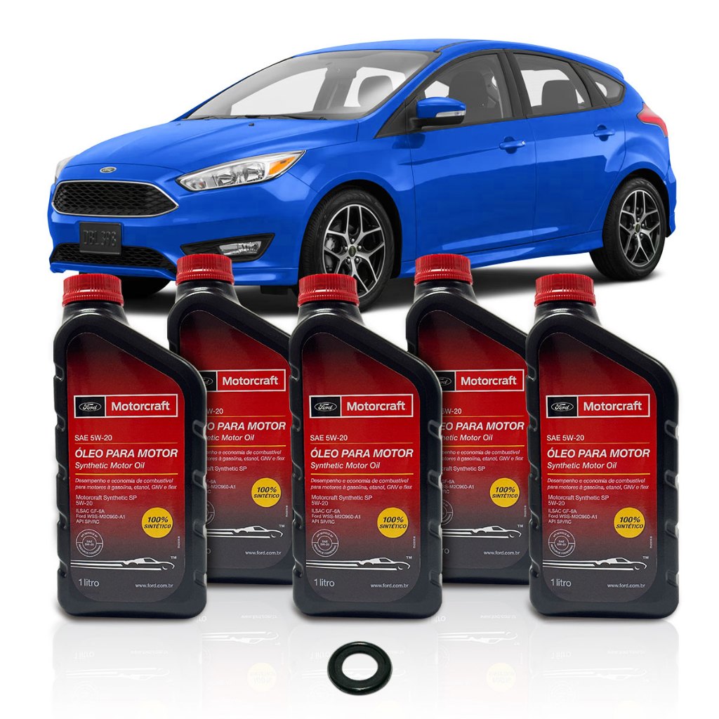 Kit Revisão Troca de Óleo Motorcraft 5w20 Ford Focus 2.0 16v 2014 2015 2016 2017 2018