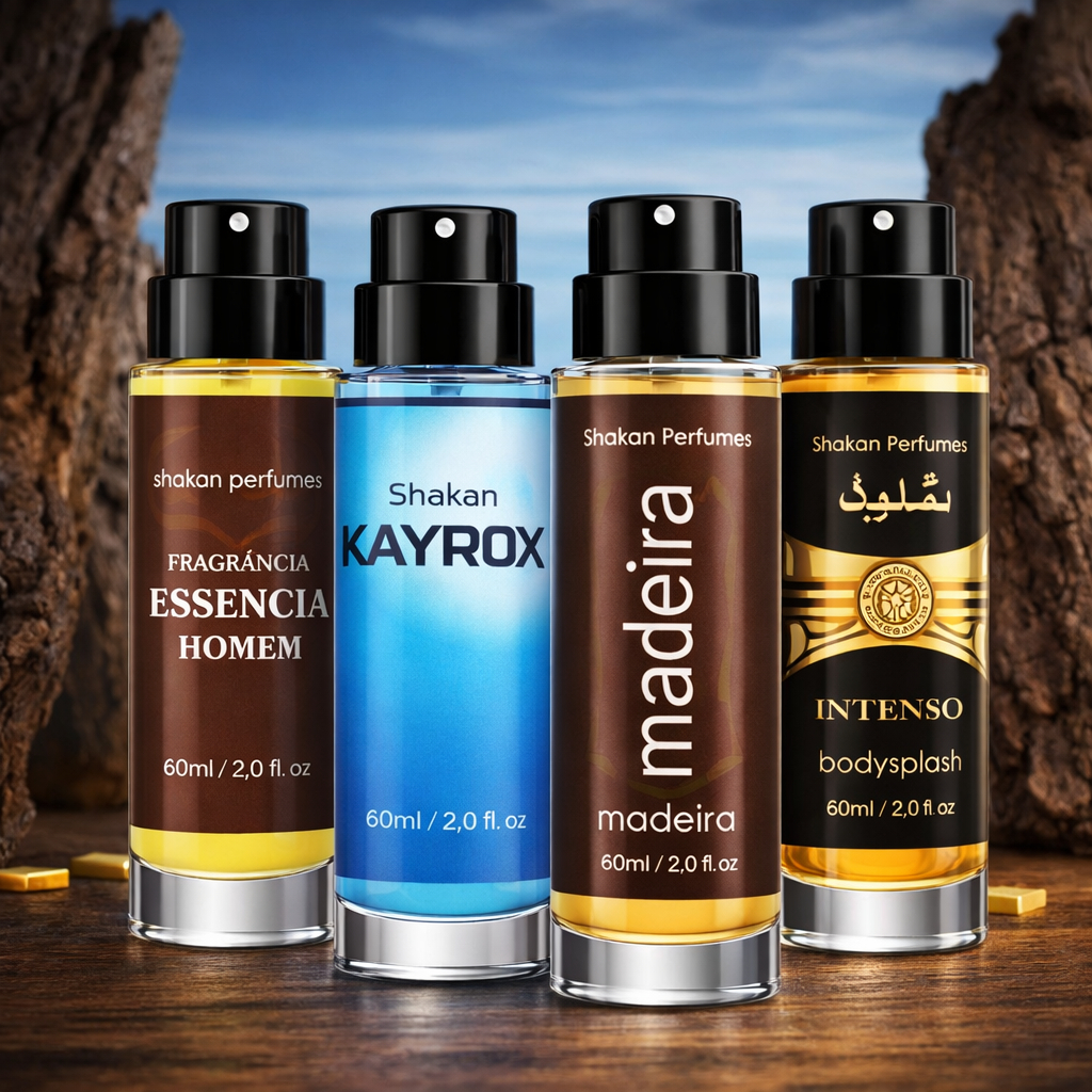 Kit Masculino 4 Body Splash Kayrox + Essencia + Madeira + Arabe 60ml em Oferta na Shopee