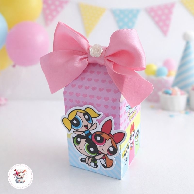 LEMBRANCINHA PERSONALIZADA - 6 MINI CAIXA MILK AS MENINAS SUPER PODEROSAS - CAIXA PERSONALIZADA