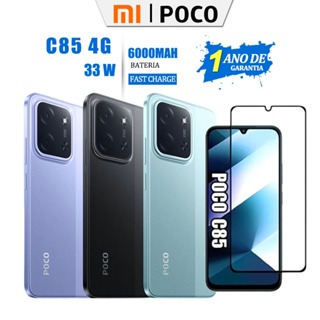 Smartphone Xiaomi POCO C85 4G, NFC Tela LCD 6.9" Original Versão Global Bateria 6000mAh Android 15 em Oferta na Shopee